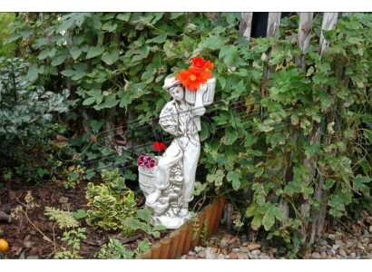 Figuur Bloempot Wit Planten Pot Decoratie Figuur Bloempotten Tuin