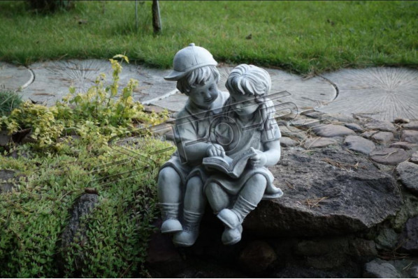 40cm Deco Sculptuur Ontwerp Figuur Standbeeld Tuin Figuren Grijs Natuur Beelden