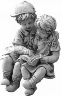 40cm Deco Sculptuur Ontwerp Figuur Standbeeld Tuin Figuren Grijs Natuur Beelden