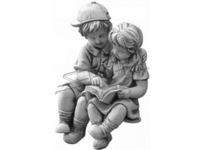 40cm Deco Sculptuur Ontwerp Figuur Standbeeld Tuin Figuren Grijs Natuur Beelden
