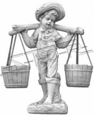 Figuur Wit Bloempot Plantenbak Decoratie Beeld Bloempotten Tuin