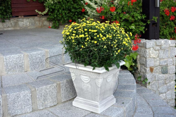 Figuur Wit Bloempot Plantenbak Figuur Decoratie Bloempotten Tuin