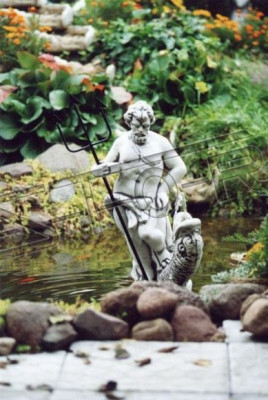 Fontein Figuur Standbeeld Antieke Figuren Sculptuur Standbeelden Sculpturen Tuin