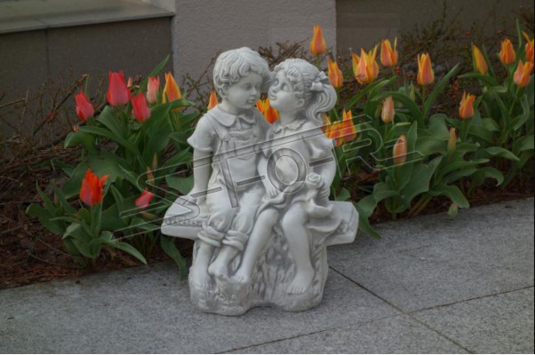 40 cm decoratieve sculptuur ontwerp figuur standbeeld grijs tuinfiguren natuur standbeelden