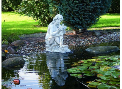 Fontein Vijver Figuur Eva Standbeeld Figuren Beelden Standbeelden