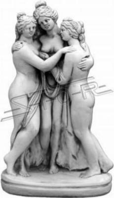 Vrouw 43cm sculptuur design figuur standbeeld tuinfiguren beelden.