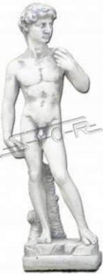 Tuindecoratie 59cm David Terras Steen Figuur Decoratie Sculptuur Direct