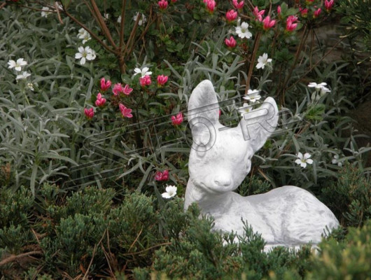 Tuindecoratie Bambi Terras Steen Figuren Beeld Deco Standbeeld