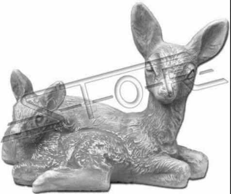Tuindecoratie Bambi Terras Steen Figuren Figuur Decoratief Standbeeld