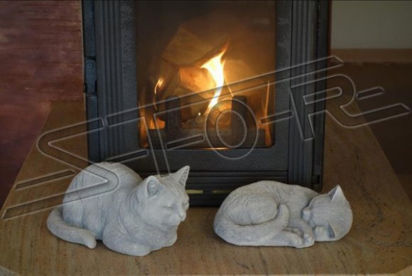 Tuindecoratie Decoratieve kat Terras stenen beeldfiguren Figuur Standbeeld