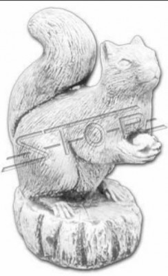 Tuindecoratie eekhoorn decoratie terras steen figuren figuur standbeeld