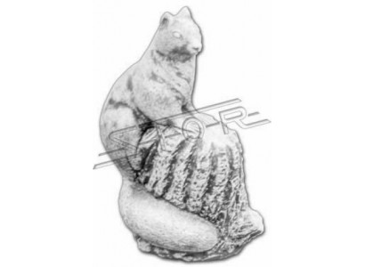 Tuindecoratie eekhoorn terras stenen beelden decoratie figuur standbeeld