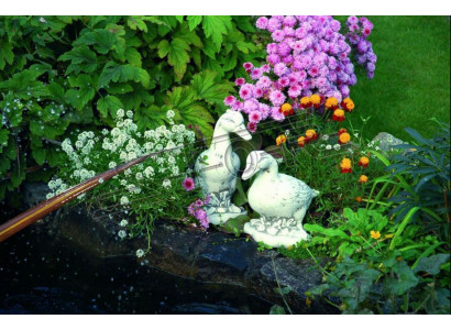 Tuindecoratie Eend Terras Steen Figuren Decoratie Figuur Standbeeld Sculptuur