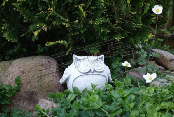 Tuindecoratie Uil Terras Steenfiguren Figuur Standbeeld Sculptuur