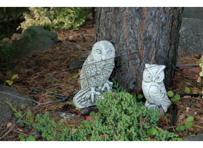 Tuindecoratie Uil Terras Steenfiguren Natuurlijk Figuur Decoratief Standbeeld