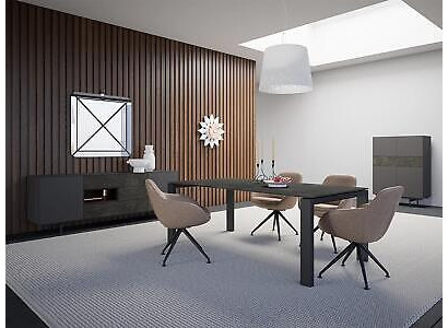 Luxe eetkamer set eettafel 4 stoelen modern design nieuw