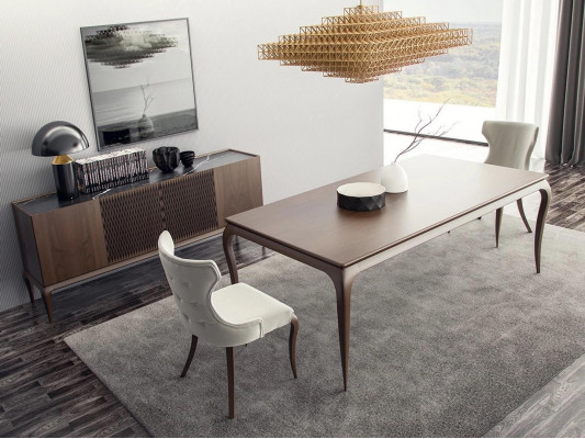 Luxe eetkamerset 6-delig Nieuwe eettafel 4x stoelen Inrichting dressoir