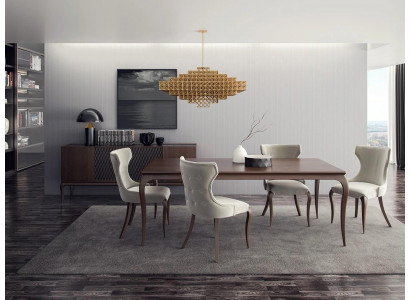 Luxe eetkamerset 6-delig Nieuwe eettafel 4x stoelen Inrichting dressoir