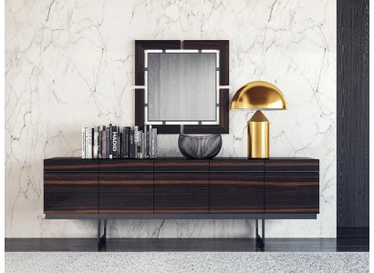 Luxe eetkamer dressoir met spiegel Compleet modern ontwerp Ladenkast