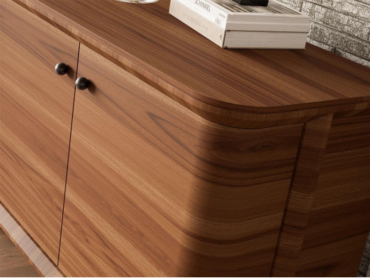 Luxe compleet dressoir met 2 spiegels Ontwerp houten kast Eetkamermeubelen