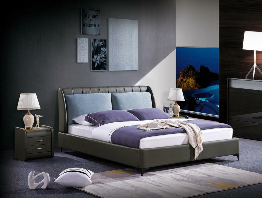Luxe slaapkamer meubelset 3-delig. Compleet bed 2x nachtkastjes Modern design.
