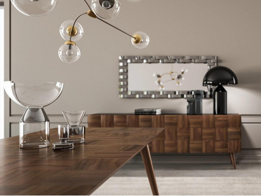 Luxe dressoir met spiegel eetkamer compleet ingericht design meubels