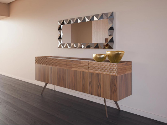 Modern design eetkamer compleet eettafel 4x stoelen luxe dressoir nieuw vitrine