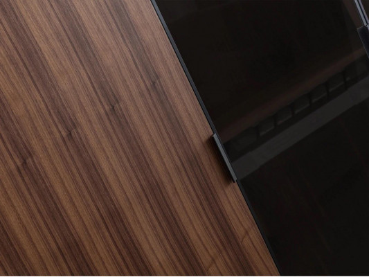 Modern kledingkast slaapkamer design houten kast luxe kast glazen deuren.