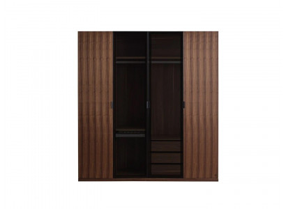 Modern kledingkast slaapkamer design houten kast luxe kast glazen deuren.