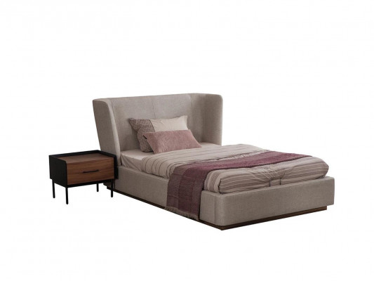 Modern compleet bed luxe nachtkastje slaapkamer set 2-delig houten meubilair