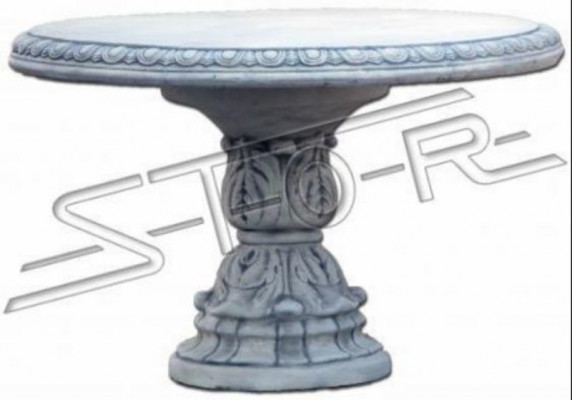 Antieke ridderstijl tafel tuin tafels steen decoratie rond meubels