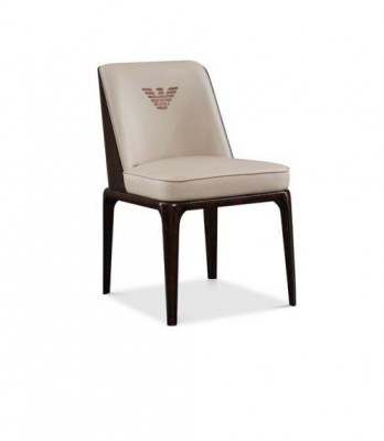 Voortreffelijke Beige Eetkamer Leren Stoel Met Moderne Italiaanse Stijl
