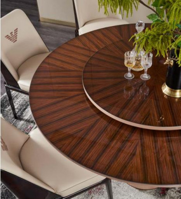 Eettafel Bruin Ronde Tafels Ontwerp Meubels Luxe Eettafel Keuken