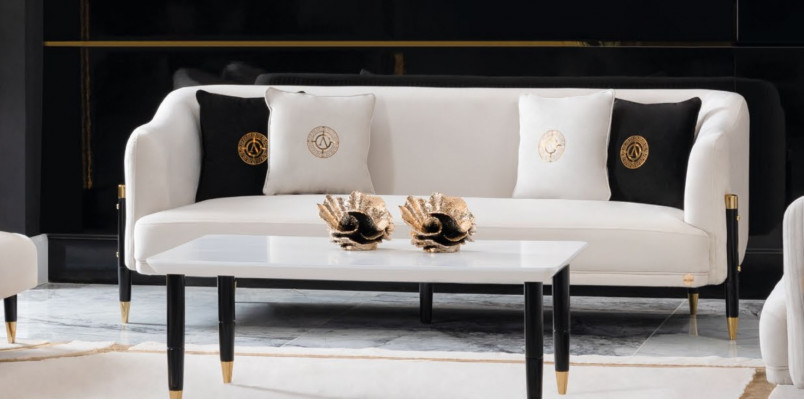 Design Bank 3-zits Design 210cm Luxe Bankstellen Bank 3-zits Nieuw Stoffen Bank Meubels