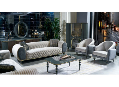 Ontwerp Bankstellen Gestoffeerde Banken Stof Relax Moderne Bankstel 3+1+1 Zits Set