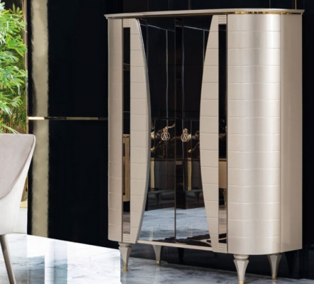 Kasten Houten vitrines Glas kast Echt houten vitrine Woonkamer meubels Dressoir
