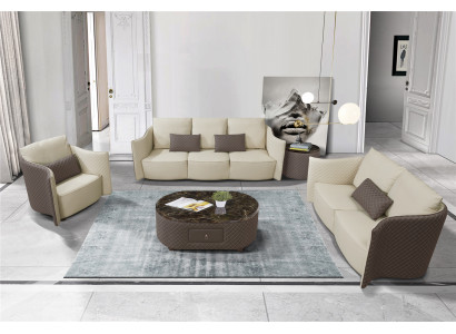 Bankstel 3+2+1 zitplaatsen set Sofa Design Bekleding Modern Bankstellen Bank