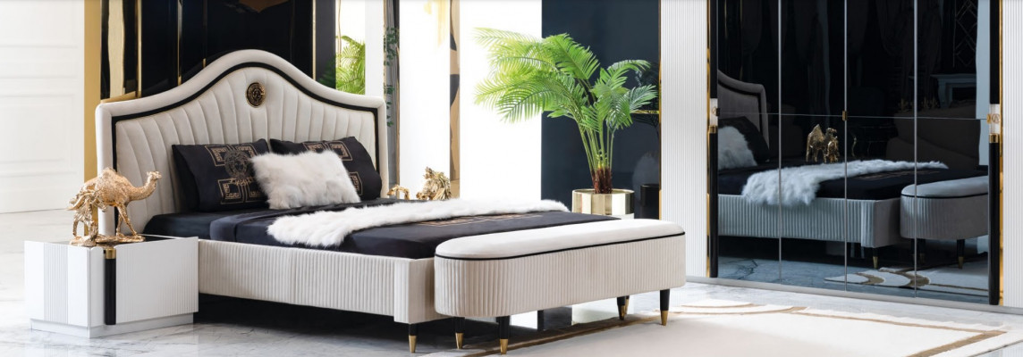 Slaapkamer Ontwerp Bed Luxe Bedden Nieuw Dubbel Gestoffeerd Meubilair Hotel Huwelijk Ontwerp