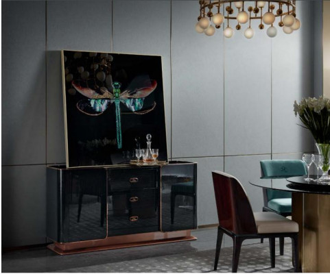 Kommode Sideboard Design Meubelen Hout Lades Dressoir Massief houten Side.