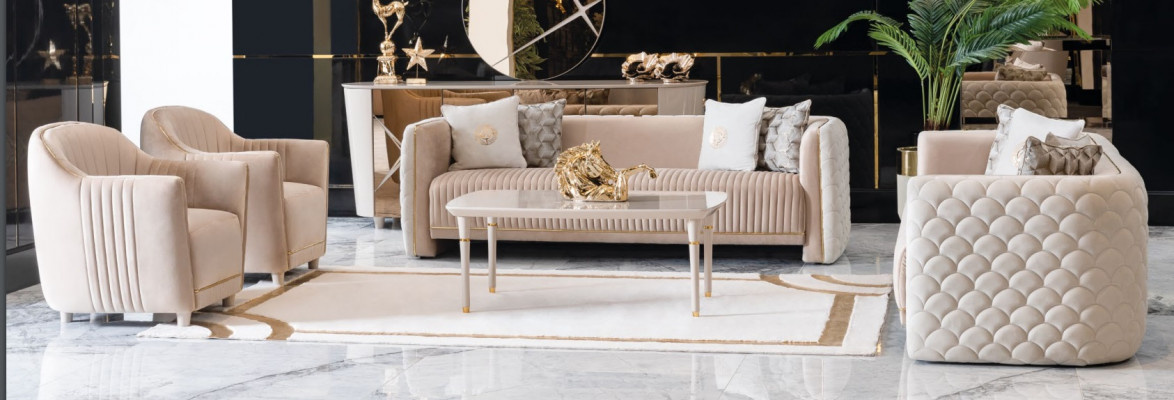 Sofa Bank Fluweel Bekleding Zitplaatsen 3311 Zitmeubel Ontwerpbanken Banken Hout Nieuw Set