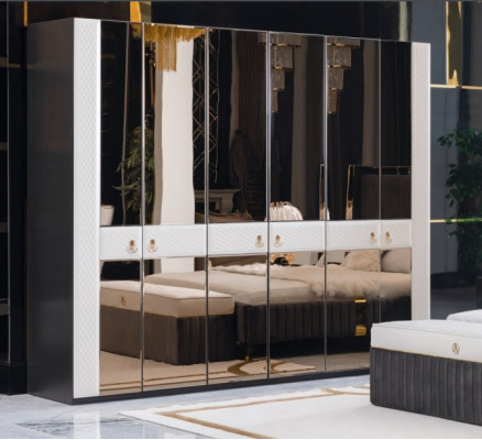 Slaapkamer kast Houten meubels Italiaanse stijl Kasten Garderobe Nieuw