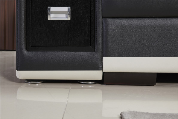 Lederen bank woonlandschap hoekbank design modern L-vormige hoekbank