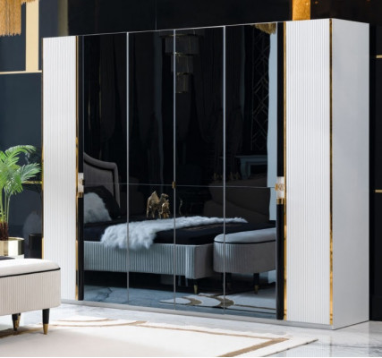Kledingkast Meubels Kast Italiaanse Stijl Luxe Kasten Slaapkamer Goud