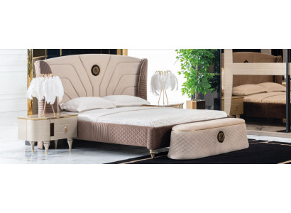 Slaapkamer tweepersoonsbed 160x200cm luxe bed 2x nachtkastje 3-delige set bedden nieuw