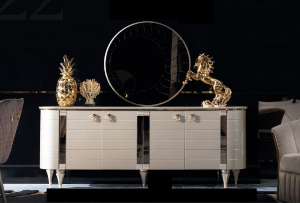 Ladenkast Spiegel Hout Ladenkasten Set Modern Kast Console Meubels Nieuw Set 2-delig