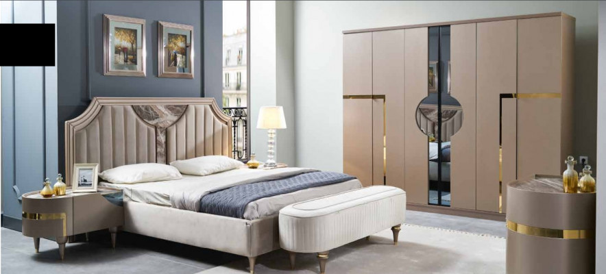 Meubels Modern Luxe Bedden Nieuw Bed 2x Nachtkastje 3 delig Slaapkamer Set Design