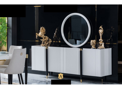 Commode Spiegel commodes console meubelen Italiaanse stijl garnituur set 2-delig