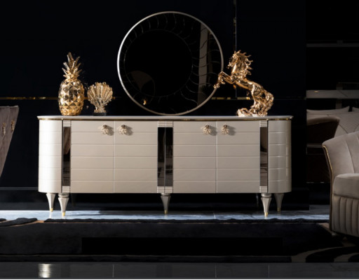 Luxe ladenkast kast plank console meubels houten kast spiegel ladekast kast