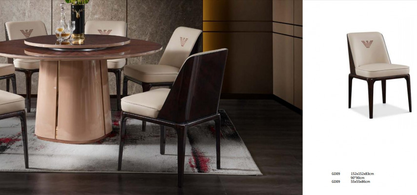 Voortreffelijke Beige Eetkamer Leren Stoel Met Moderne Italiaanse Stijl