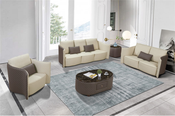 Bankstel 3+2+1 zitplaatsen set Sofa Design Bekleding Modern Bankstellen Bank